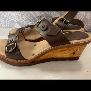 Frye Wedge Sandals